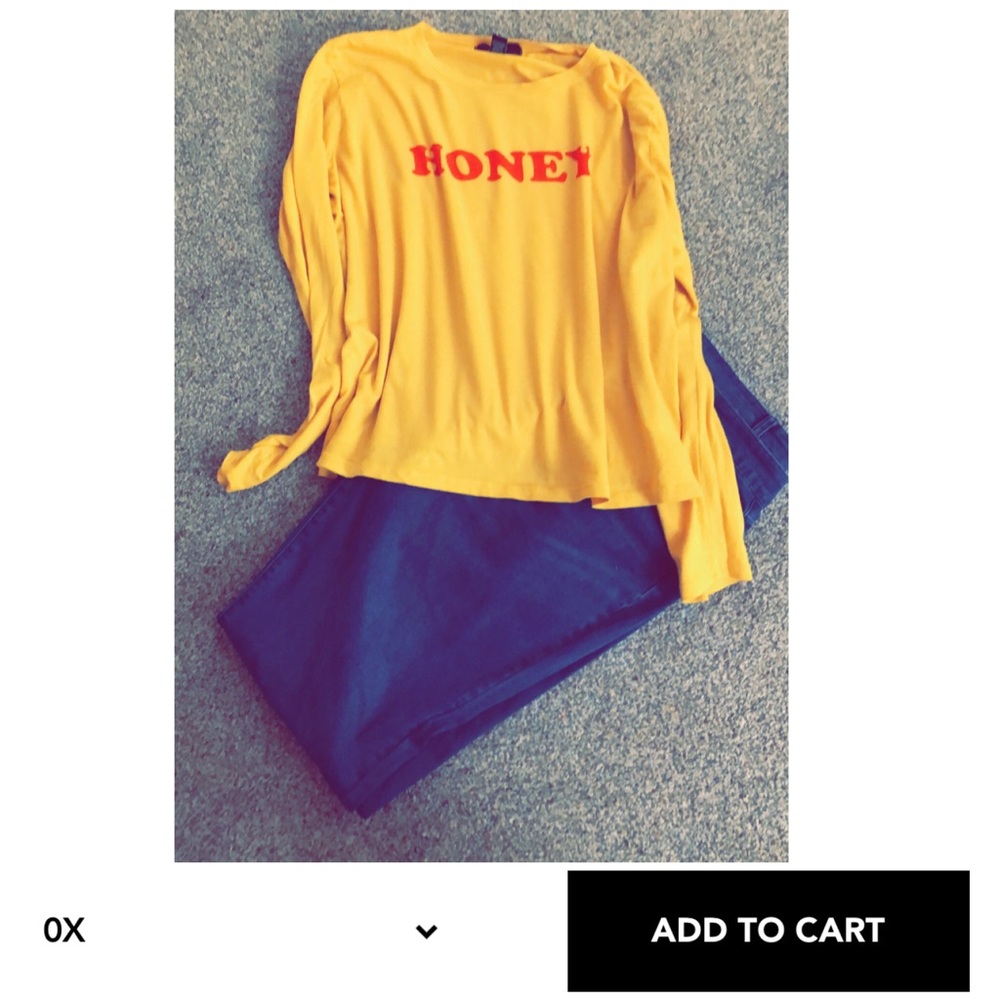 Forever 21 Honey Mustard Yellow Top